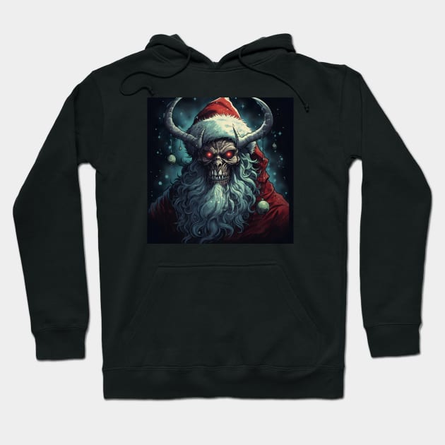 Black Christmas Krampus Hoodie by beangeerie